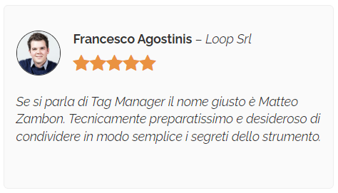 testimonianza agostinis - loop srl