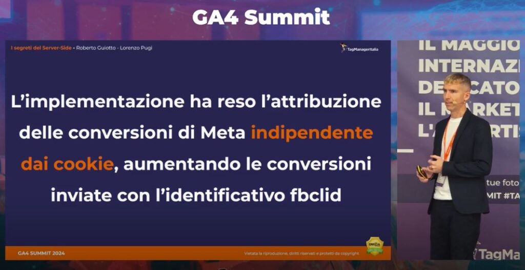 Speech I segreti del Server-Side come sfruttare tutte le potenzialità e le funzionalità nascoste del tracciamento lato server - Lorenzo Pugi e Roberto Guiotto