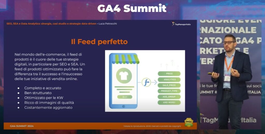 Speech SEO, SEA e Data Analytics sinergie, casi studio e strategie data-driven - Luca Petrocchi